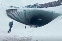 Ushuaia: un turista murió aplastado por un trozo de hielo