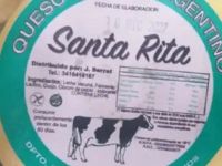 La ANMAT prohibió la venta del queso sardo Santa Rita